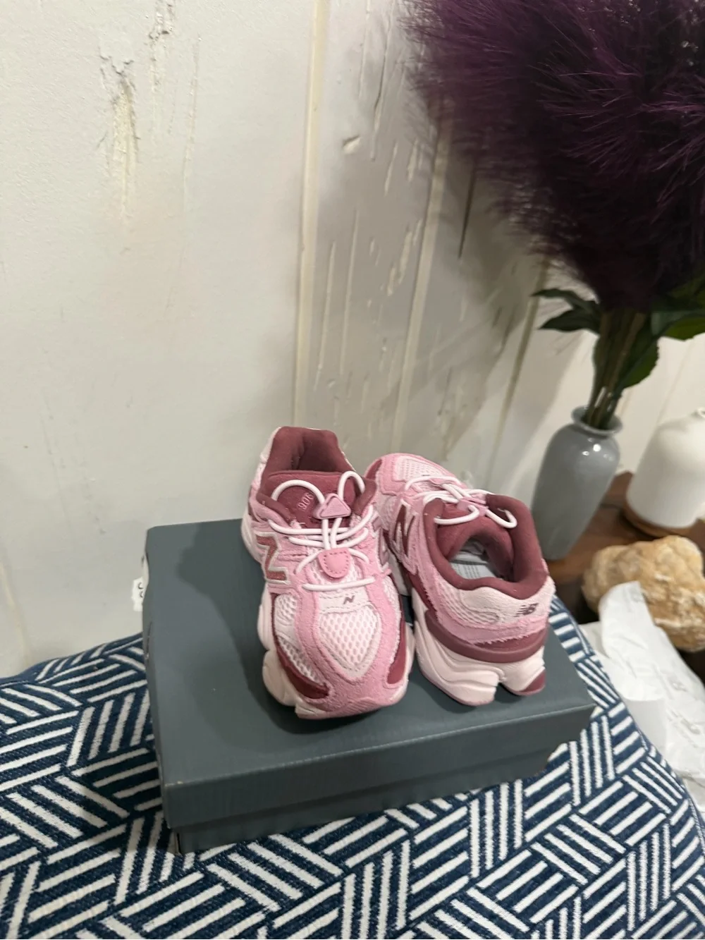 New Balance Kids Pink Rose Athletic Sneakers